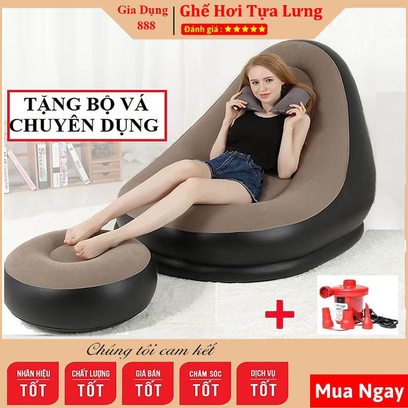 Ghế Lười Tựa Lưng Bơm Hơi Kiểu Dáng Hàn Quốc,Ghế Lười Bơm Hơi Loại Cao Cấp Êm Aí, Ghế Sofa Hơi cao cấp,Bảo hành 12 tháng | BigBuy360 - bigbuy360.vn