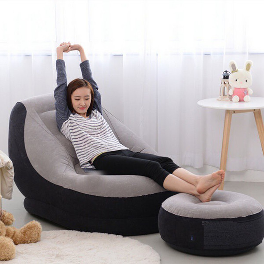 Ghế hơi tựa lưng, sofa hơi [ TẶNG KÈM BƠM + BỘ VÁ ] | BigBuy360 - bigbuy360.vn