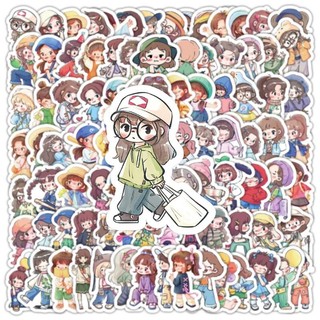 Set 50/100 miếng sticker hình dán chống nước