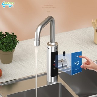 (Vòi+máy)Máy làm nóng nước tại Vòi-nước nóng trực tiếp tại bằng Inox 304 kèm ổ chống giật Qwater IN-02 cảm  nhiệt