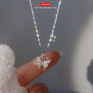  Dây chuyền nữ đơn giản bạc 925 hình đôi bướm - D5-03