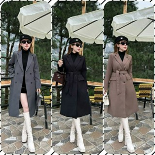 ÁO MĂNG TÔ DÁNG DÀI CHO NỮ, ÁO KHOÁC DÁNG DÀI NỮ NHIỀU MÀU CHẤT KAKI DÀY DẶN KÈM DAI SIÊU ĐẸP