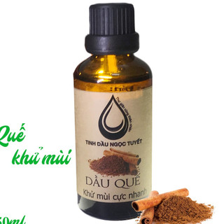 [Hàm lượng 90%] Tinh dầu quế nguyên chất Ngọc Tuyết 50ml - khử mùi, lưu thông máu