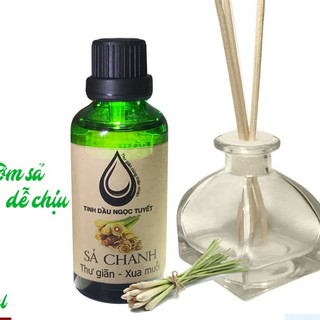 Combo Tinh dầu sả chanh 30ml CỘNG lọ sậy khuếch tán Ngọc Tuyết TẶNG sậy khuếch tán tinh dầu