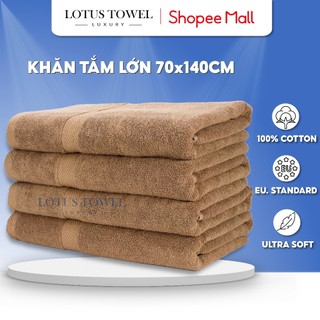 Khăn Tắm 70x140cm LOTUS TOWEL 100% Cotton Cao Cấp Mềm Mịn Thấm Hút Không Ra Màu