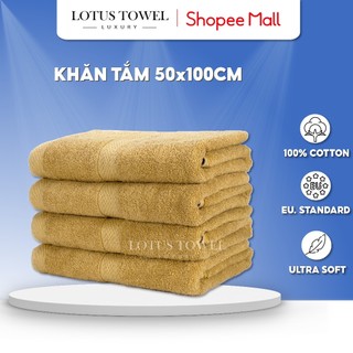 Khăn Tắm LOTUS TOWEL 50x100cm 100% Cotton Cao Cấp Mềm Mịn, Thấm Hút, Không Ra Màu