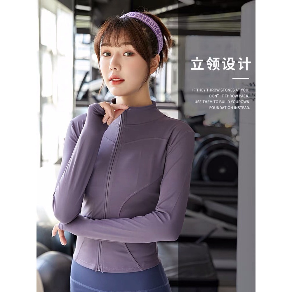 Áo Khoác Tập Gym Nữ, Áo Khoác Chống Nắng Thể Thao Yoga Ôm Sát Co Giãn Thấm Hút Mồ Hôi | BigBuy360 - bigbuy360.vn