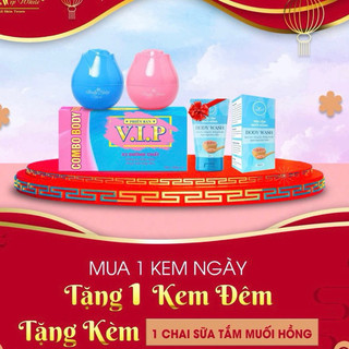 Body ngàn hoa bản VIP tặng sữa tắm muối Hồng