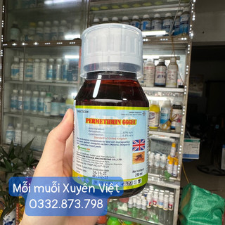 Thuốc diệt muỗi, kiến, gián, côn trùng PERME 666EC - chai 250ml - MÙI NHẸ