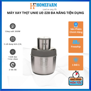 Máy xay thịt đa năng Unie UE 228 tiện dụng nhỏ gọn nhiều lưỡi, nhiều công dụng, có thể lột vỏ tỏi