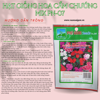 Hạt giống hoa cẩm chướng mix Phú Nông, hạt giống chắc khỏe, tỉ lệ nẩy mầm cao(Green City)