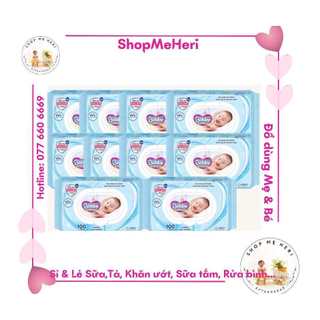 Thùng 10 bịch khăn ướt Bobby 100 tờ - ShopMeheri