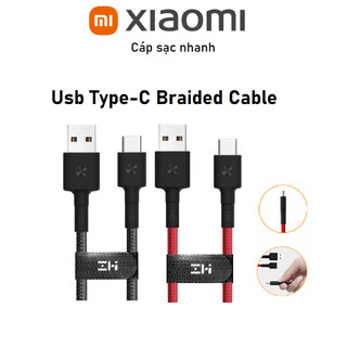 Cáp sạc Xiaomi Type-C Braided Cable (Usb to Type C) 2A, 480Mbps Dài 1 Met - Chính hãng
