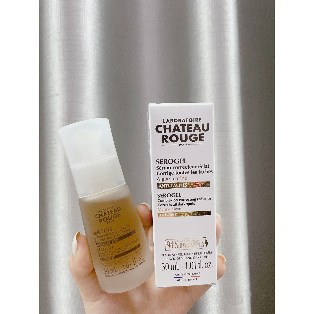 Serum dưỡng trắng, mờ thâm nám Serogel Chateau Rouge Paris 30ml