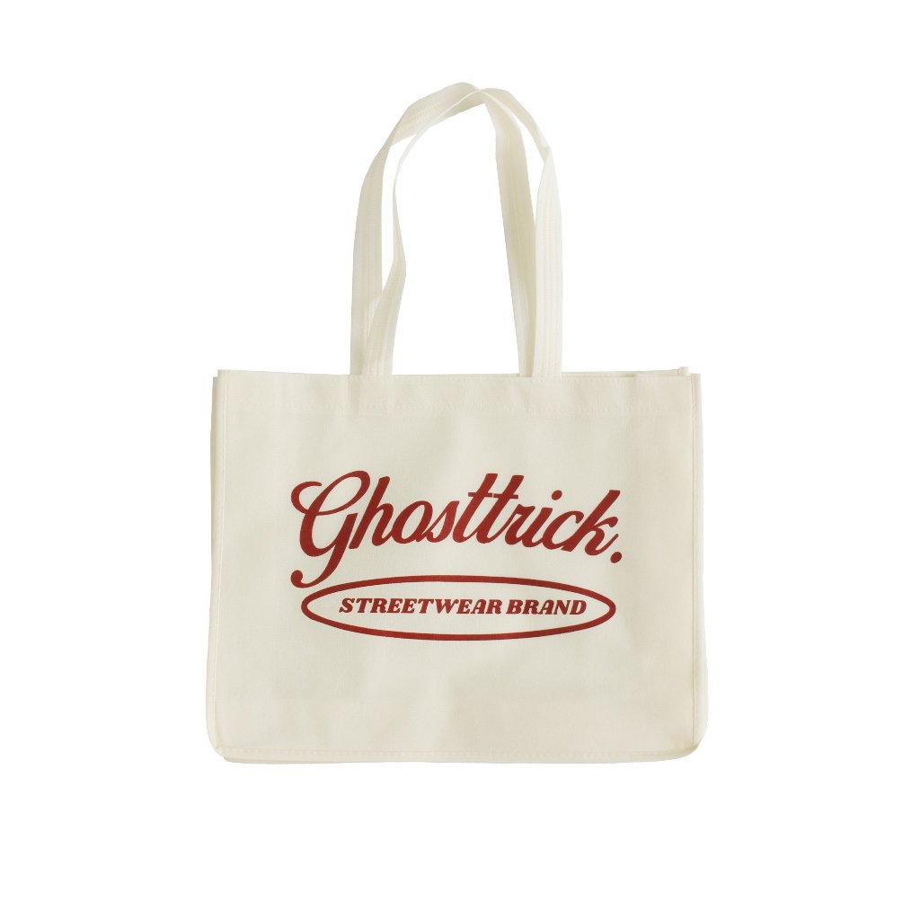 Túi tote GHOST TRICK 2024 màu kem ( vải không dệt ) - Local brand chính hãng