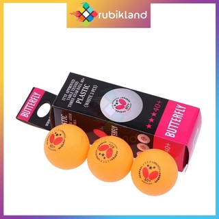 [Hộp 3 Quả] Banh Bóng Bàn Butterfly 40+ 3 Sao Chất Lượng Chuẩn Thi Đấu Phụ Kiện Đồ Chơi Thể Thao