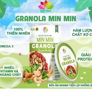 GRANOLA Min Min _ NGŨ CỐC NGUYÊN HẠT ĂN LIỀN CHUẨN ORGANIC
