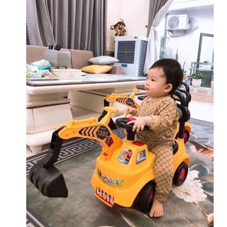 Đồ chơi Xe cẩu chòi chân 1388 có phát nhạc cho bé