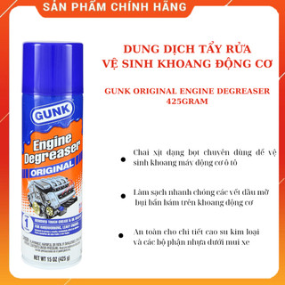 Dung dịch tẩy rửa vệ sinh khoang động cơ gunk original engine degreaser 15oz 425gram