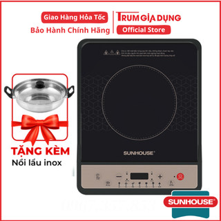 BẾP ĐIỆN TỪ SUNHOUSE SHD6160, BÉP TỪ ĐƠN SUNHOUSE SHD6158, BẢO HÀNH TOÀN QUỐC, TIẾT KIỆM ĐIỆN, CÔNG SUẤT 1800w