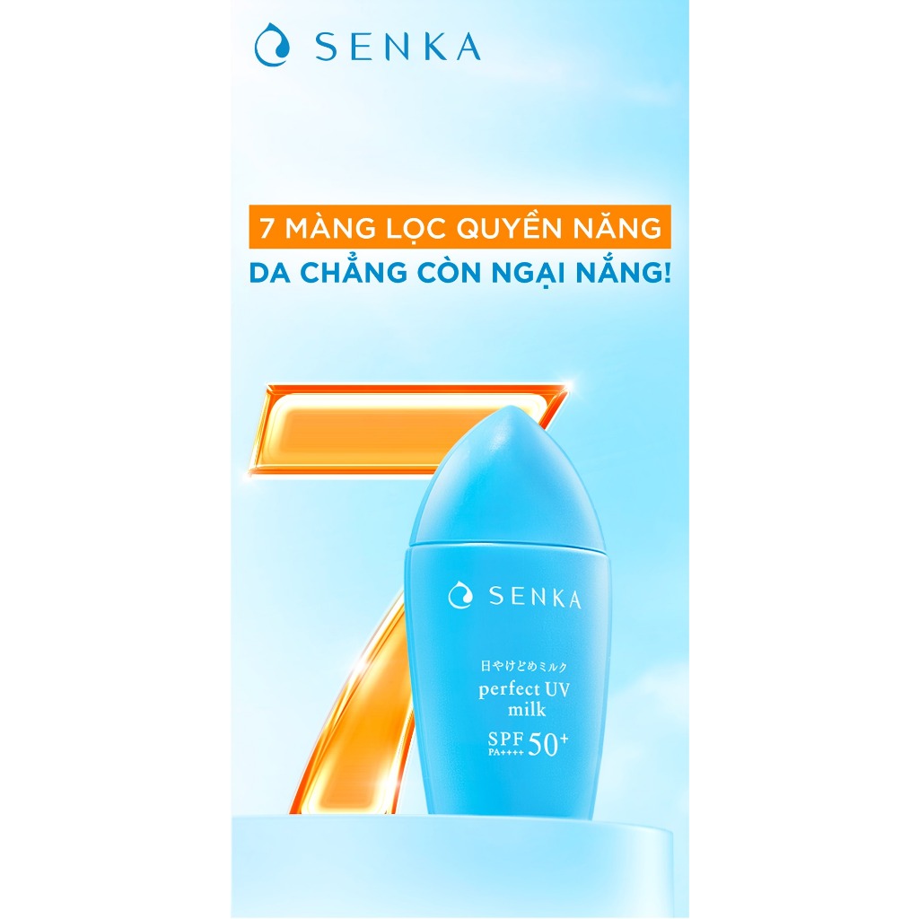 Kem chống nắng dạng sữa Senka Perfect UV Milk 40ml