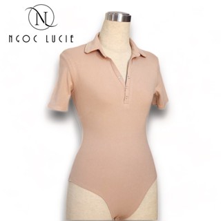 A96 - BodySuit Sơ Mi Tay Con - Ngọc Lucie