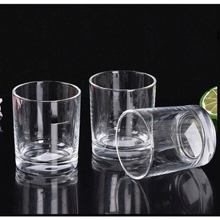 Cốc thủy tinh trơn 200ml bộ 6 cái Ly thủy tinh uống nước dày dặn chắc chắn