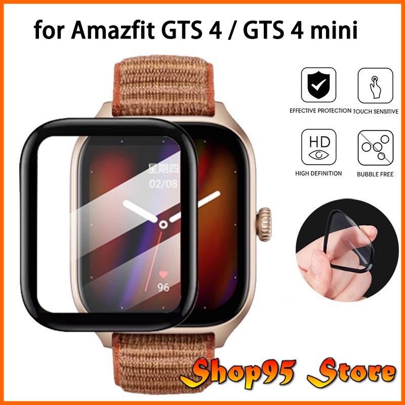 Miếng dán Full màn cong 3D Cho Xiaomi A mazfit GTS 4 / GTS4 Mini GTS4 chống xước màn hình