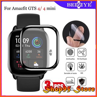 Combo 3 miếng dán full màn cong 3d cho xiaomi amazfit gts 4 / gts4 mini gts4 chống xước màn hình