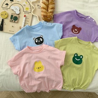 Body Chip Họa Tiết Dễ Thương, Bodysuit Cộc Tay Cho Bé Trai Bé Gái, Quần Áo Trẻ Em Sơ Sinh 3-12kg