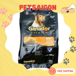 [THỨC ĂN CHO CHÓ] THỨC ĂN GANADOR ADULT VỊ CỪU CHO CHÓ - GÓI 400G