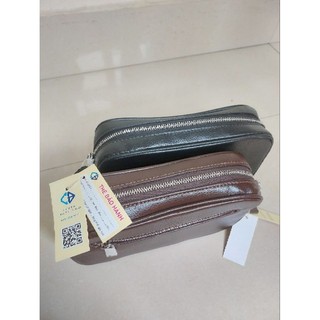 Clutch cầm tay da bò thật