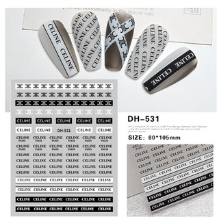 Sticker nail thương hiệu trang tri móng mã mới