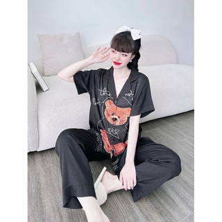 Đồ bộ Lụa xước ánh kim cao cấp bigsize