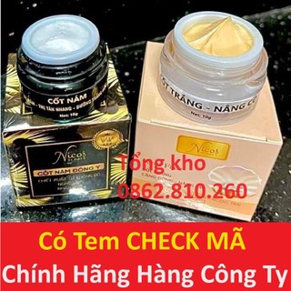 Bộ kem ngày đêm face 1 2 I II cốt nám đông y & cốt trắng căng bóng nâng cơ nicos beauty