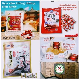 Kẹo hồng sâm không đường hàn quốc 500g jk ginsengking