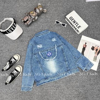 Áo khoác jeans/bò chất đẹp cho bé trai/gái 12-30kg