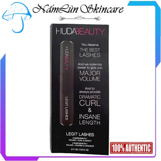 Sample mẫu thử mascara 2 đầu huda beauty legit lashes làm dày dài và cong mi