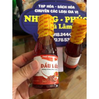 Dầu điều màu chai nhỏ 100ml, không màu thực phẩm