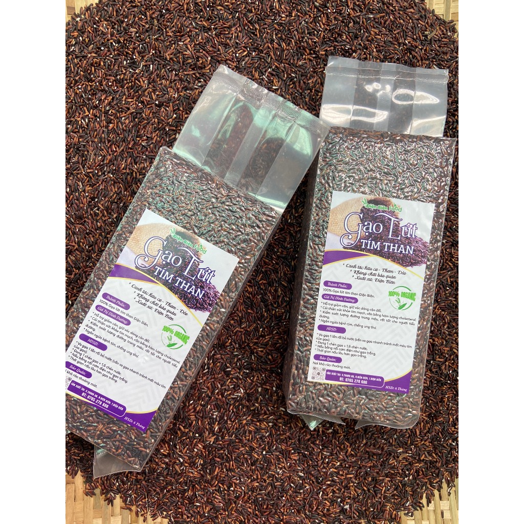 Gạo Lứt Đen Điện Biên 1kg | BigBuy360 - bigbuy360.vn