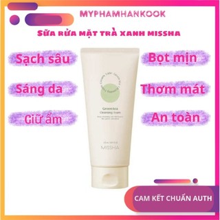 [Cam Kết Chuẩn Auth] Sữa Rửa Mặt Trà Xanh Missha Creamy Latte Green Tea Cleansing Foam