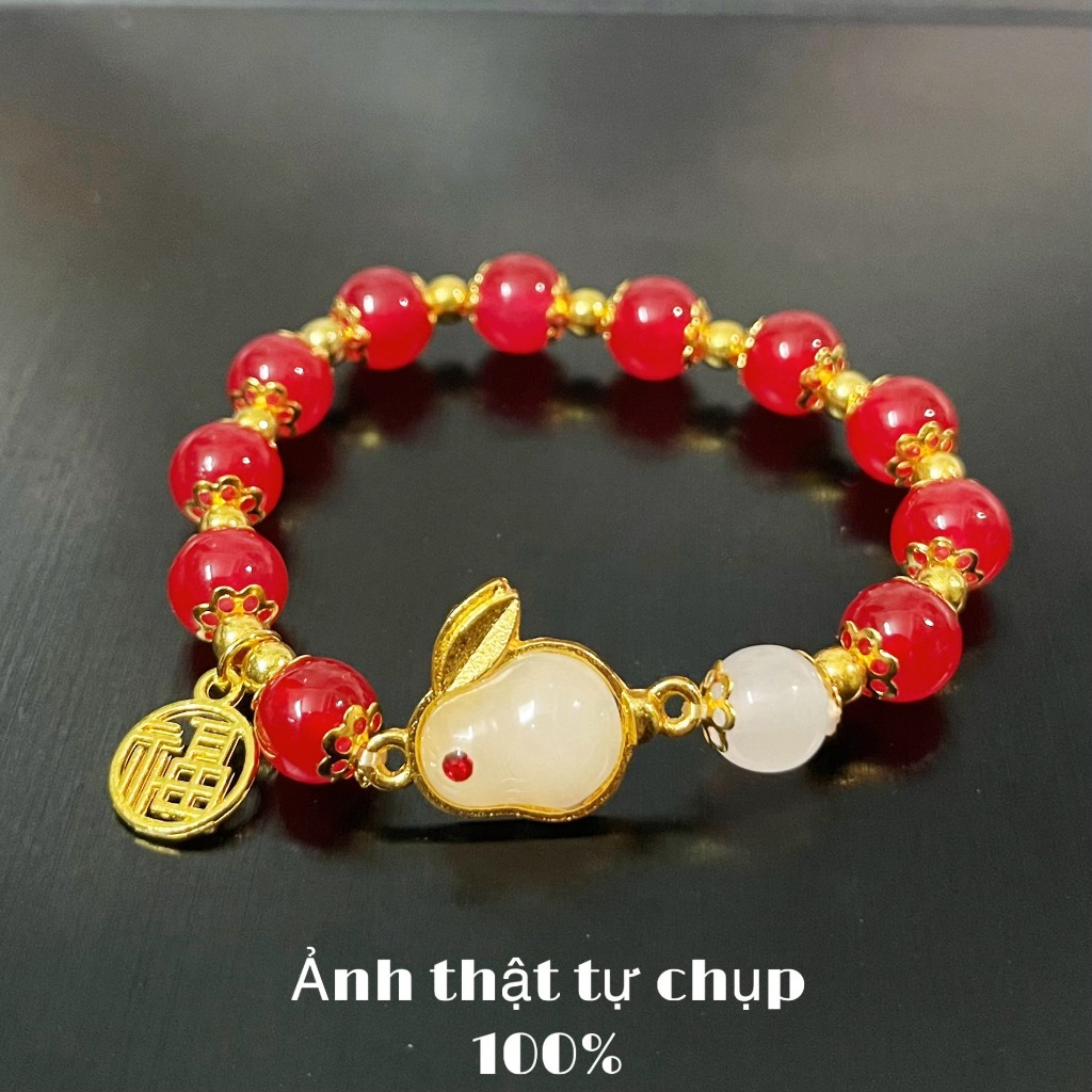 Vòng Tay Hạt Tròn Đá Ngọc Thời Trang Đính Đá Vẻ Đẹp Quý Phái