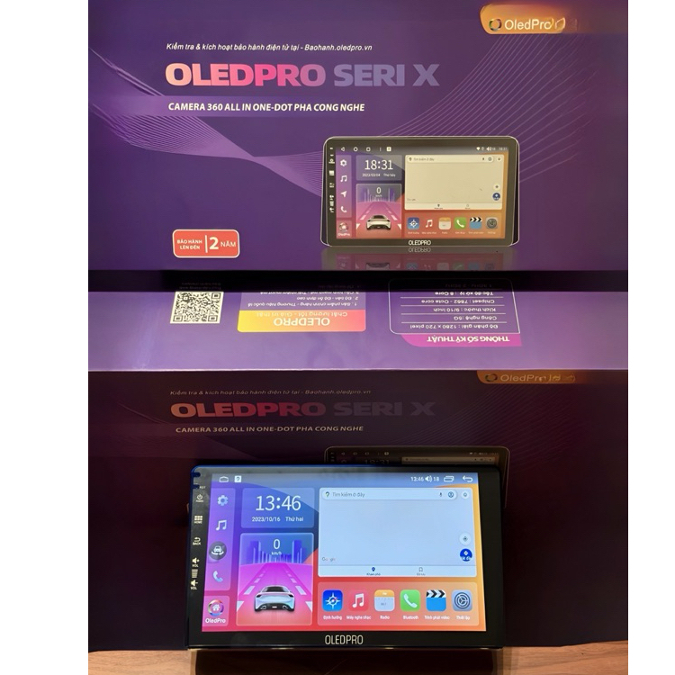 Màn Hình DVD Android Ô Tô OLEDPRO X4s Tích Hợp Camera 360 9 inch Ram 4-32 Chip 8 Nhân . Lắp Xe Ô Tô, Bh 18 Tháng