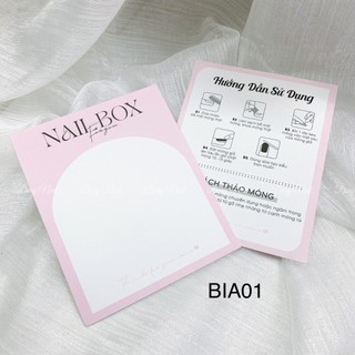 Bìa nailbox nhiều mã kèm túi bóng kính