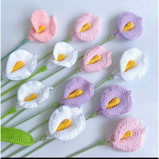 Sỉ 10 hoa len handmade nhiều màu