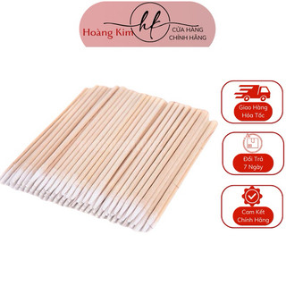 Tăm bông tre đầu nhọn dùng trong phun xăm nối mi