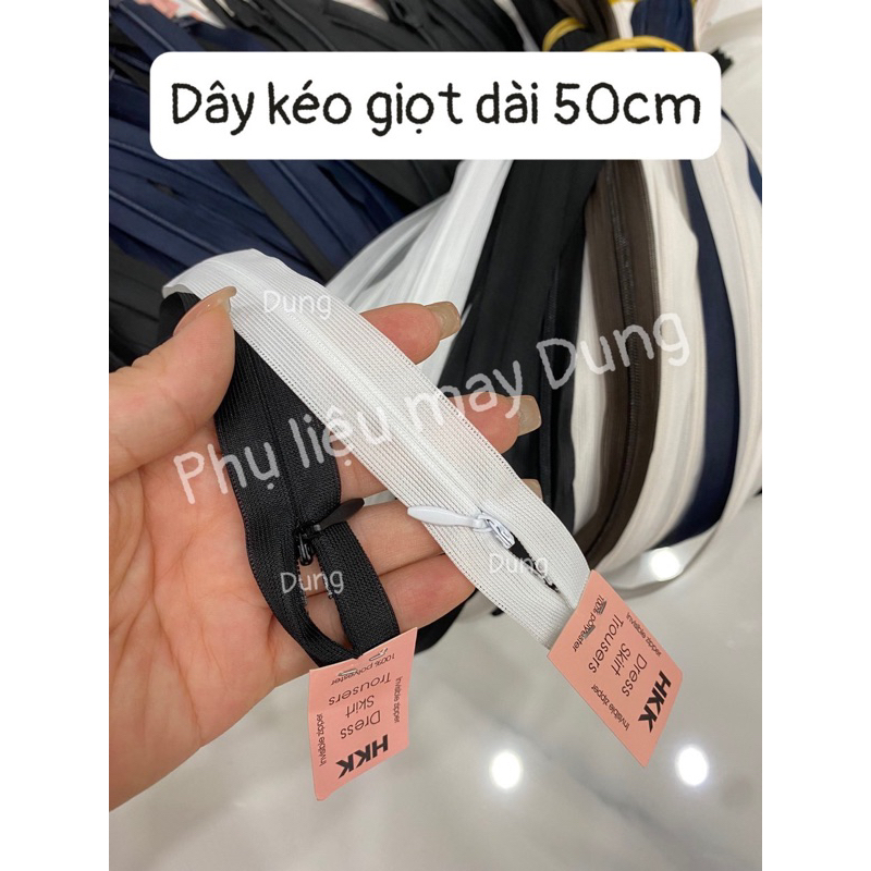 Dây kéo Giọt nước HKK dài 50cm