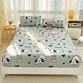Bộ ga giường Cotton 100% LIDACO 3 món chân bo chun sẵn theo kích thước