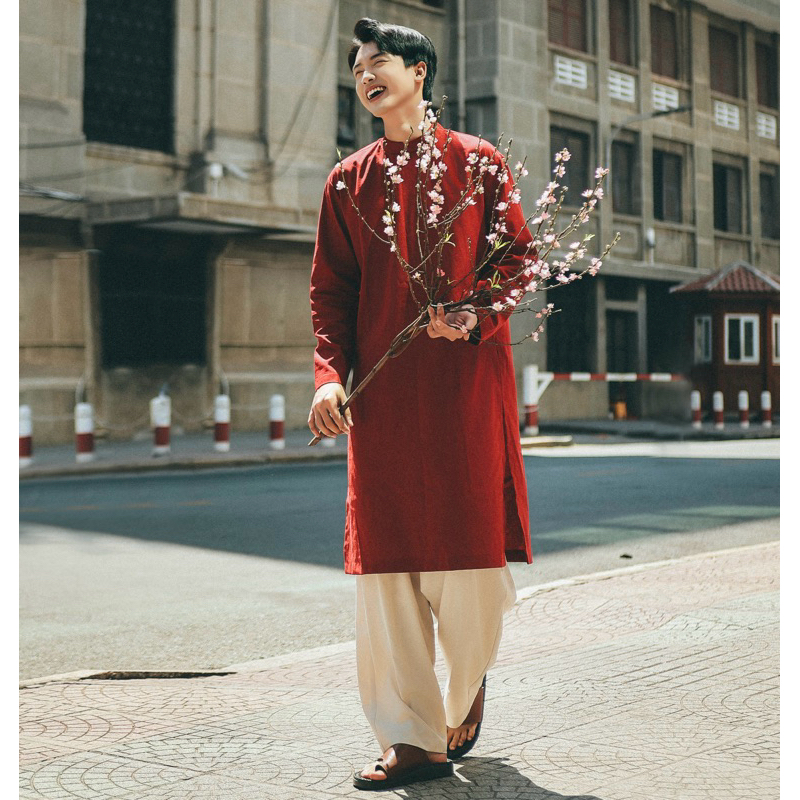 [HOẢ TỐC SG] Áo dài nam cách tân vải Linen có BIGSIZE 100kg [KHÔNG KÈM QUẦN]