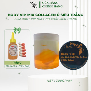 [HỦ 300GR] BODY VIP MIX TINH CHẤT Ủ SIÊU TRẮNG, BODY CỐT THÁI SIÊU TRẮNG, BODY MIX TINH CHẤT KHỬ THÂM CAO CẤP